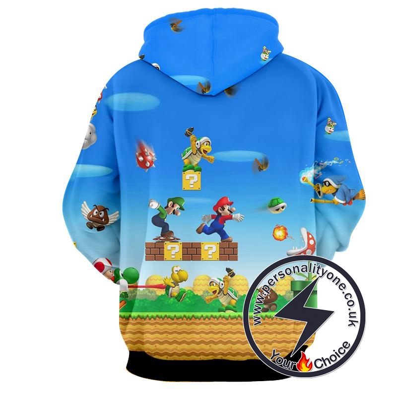 Super Mario - Super Mario Sweat Shirt - Super Mario Hoodies